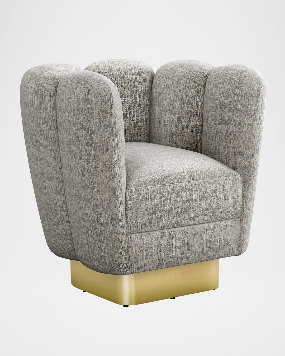 Gallery Brass Swivel Chair