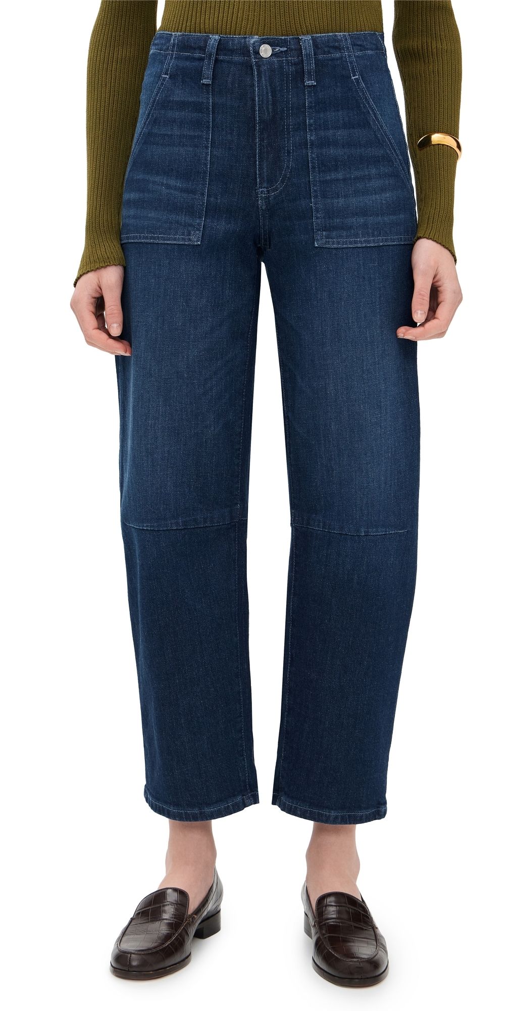 LE JEAN Utility Soft Barrel Jeans Zoe 26