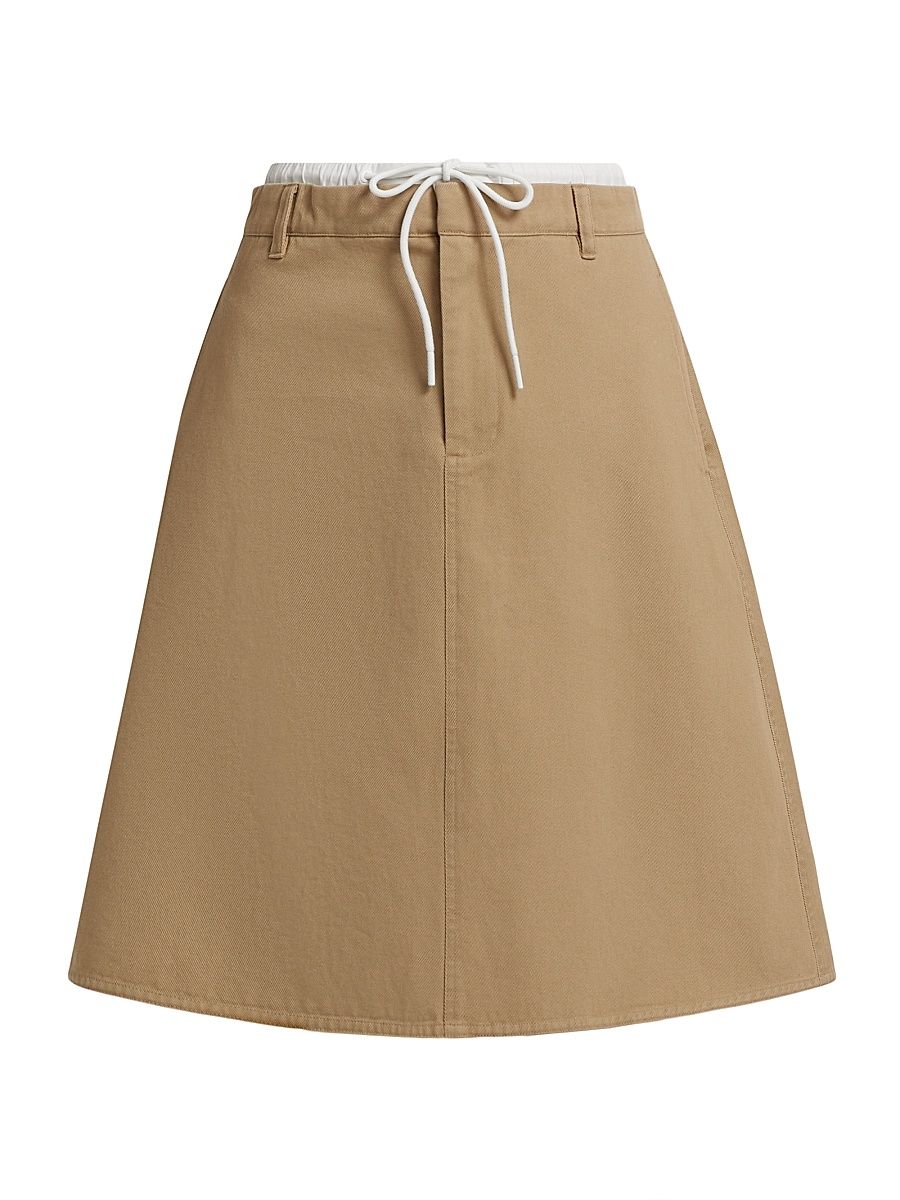Women's Mid-Rise Double Waistband Skirt - Sandbar - Size 10