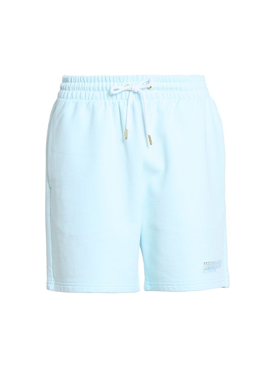 Men's Manga Logo Cotton Sweatshorts - Pale Blue Loopback - Size Large