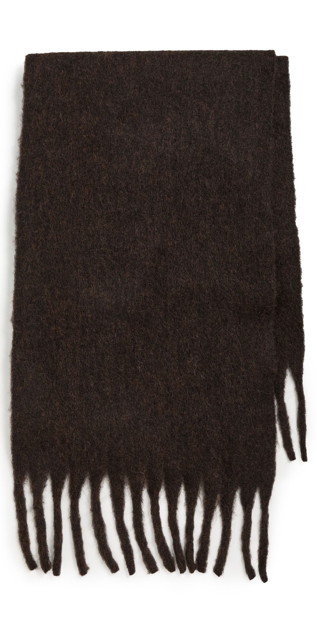 Hat Attack Cozy Solid Scarf Deep Chocolate One Size