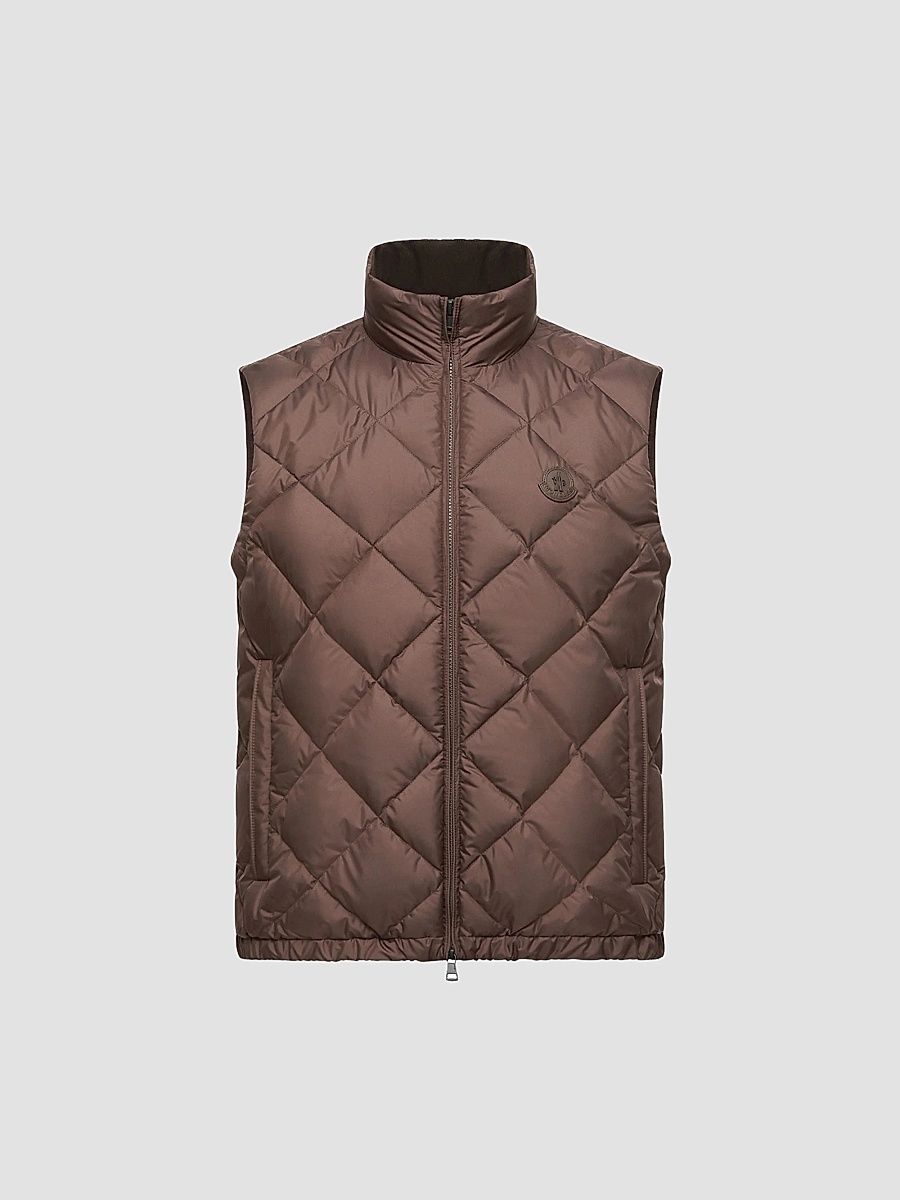 Men's Chobe Puffer Vest - Brown - Size XXXXL