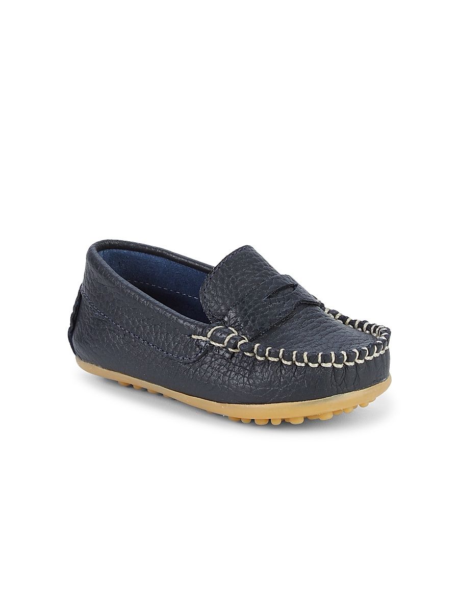 Baby Boy's Alex Leather Driving Loafers - Navy - Size 6 (Baby)