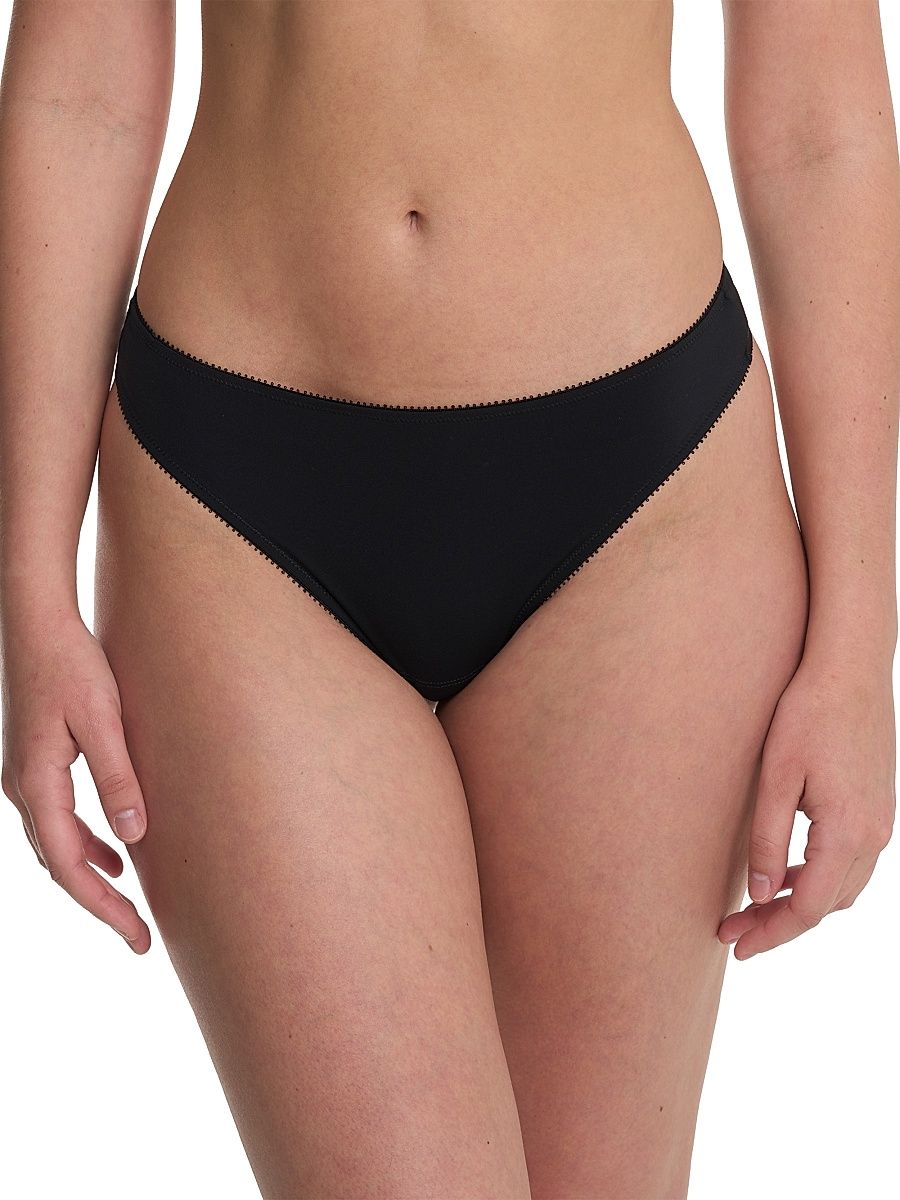 Women's Persuasion Stretch Lace Thong - Black - Size XL