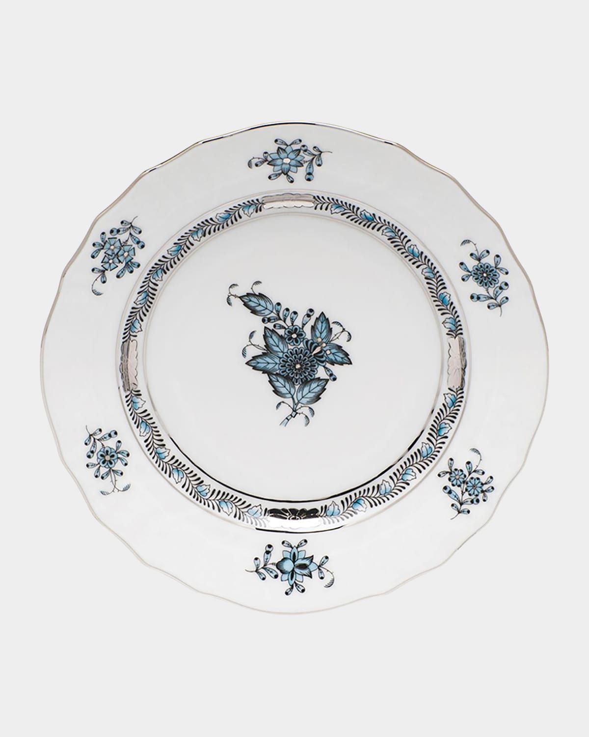 Chinese Bouquet Turquoise & Platinum Bread & Butter Plate