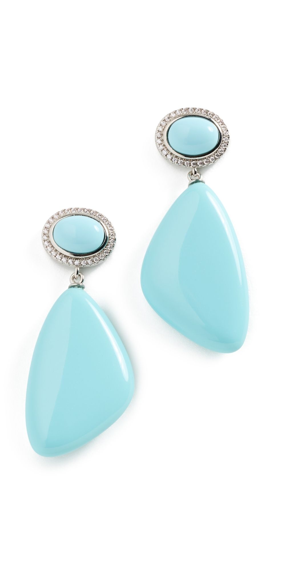 SHASHI Marjorelle Drop Earrings Turquoise One Size