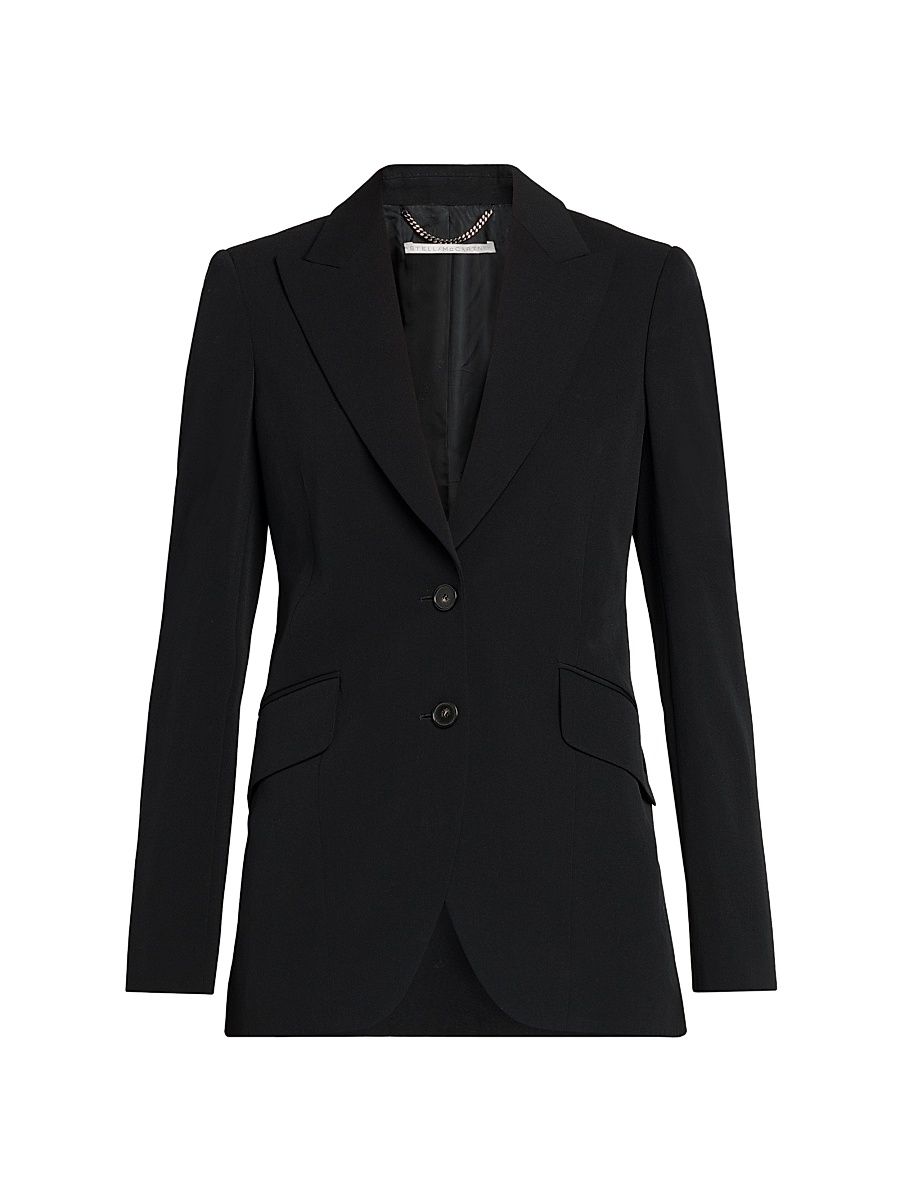 Women's Iconic Wool-Blend Blazer - Black - Size 8