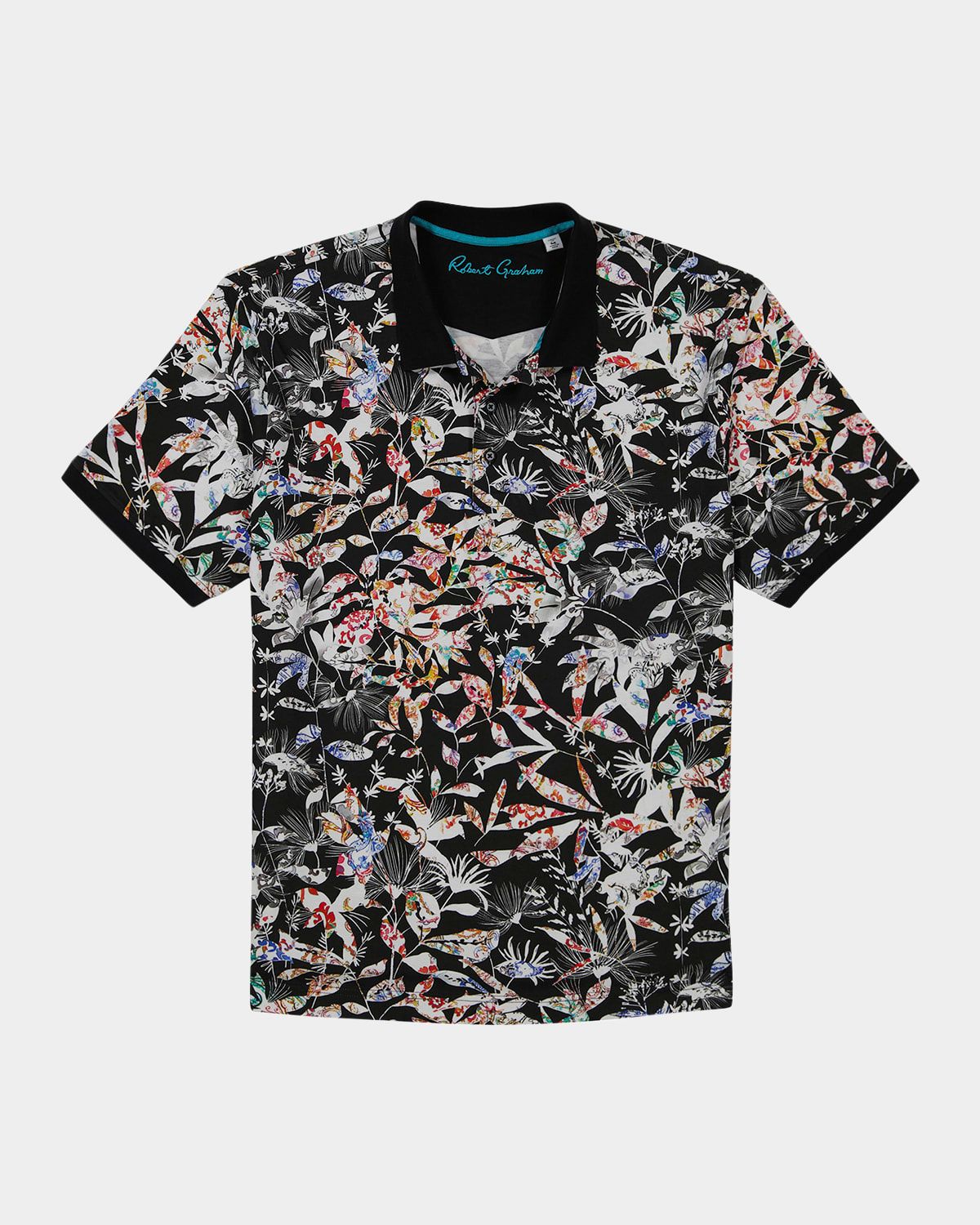 Men & apos;s Botanic Bloom Knit Polo Shirt