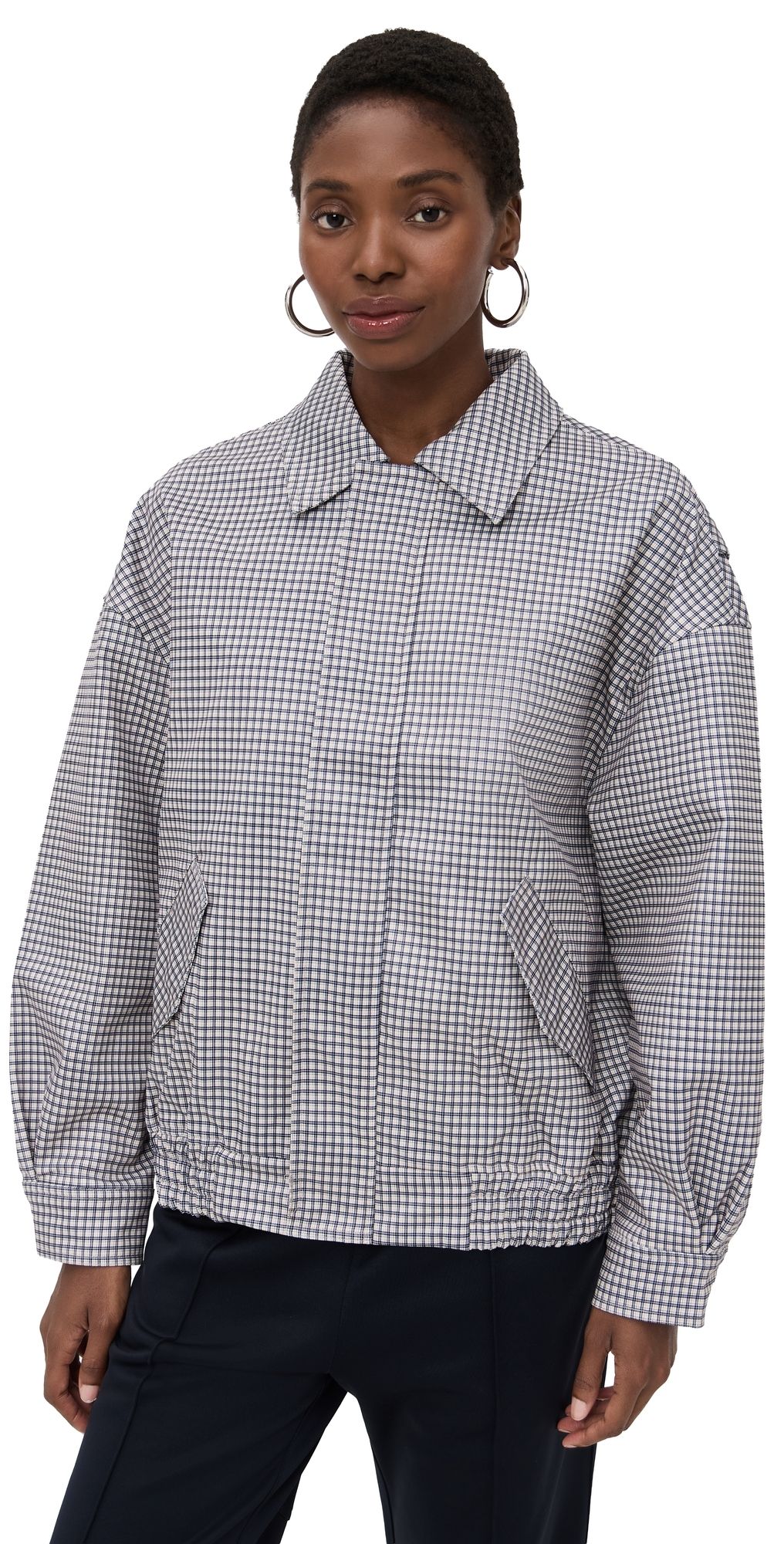 Lioness Kenny Bomber Jacket Cream Check XL