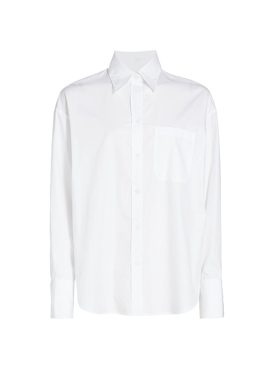 Women's Big Joe Cotton Shirt - White - Size XS