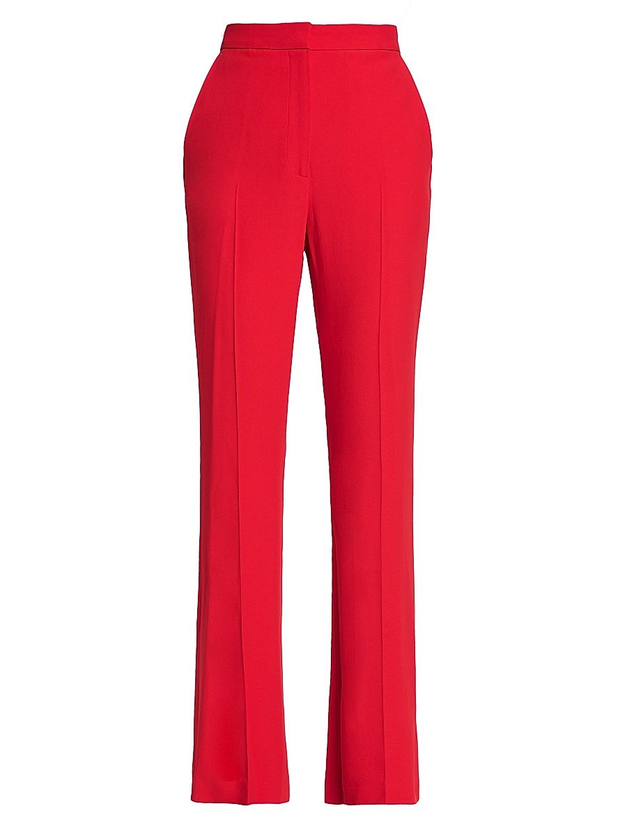 Women's High-Rise Boot-Cut Trousers - Lust Red - Size 4