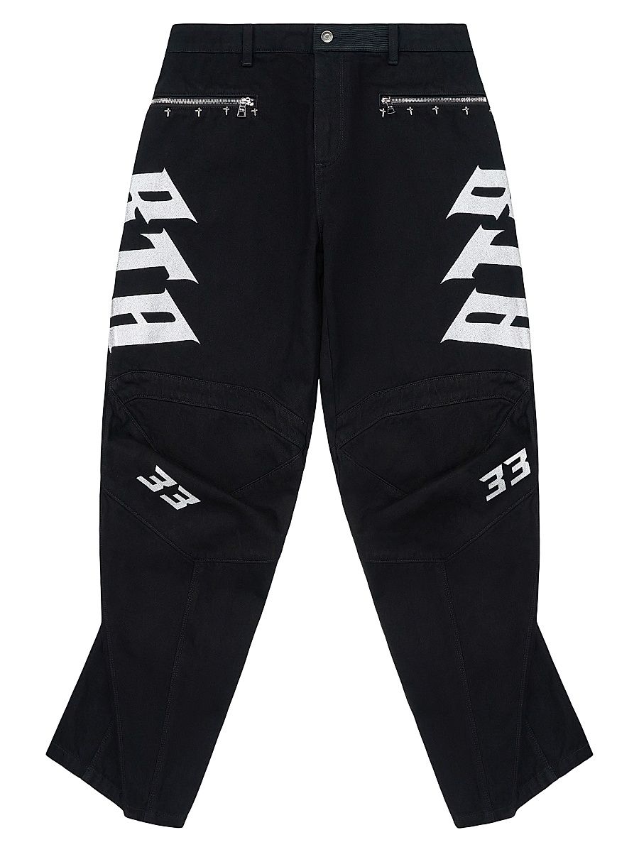 Men's Chaparral Alwin Cotton Moto Pants - Black - Size 38
