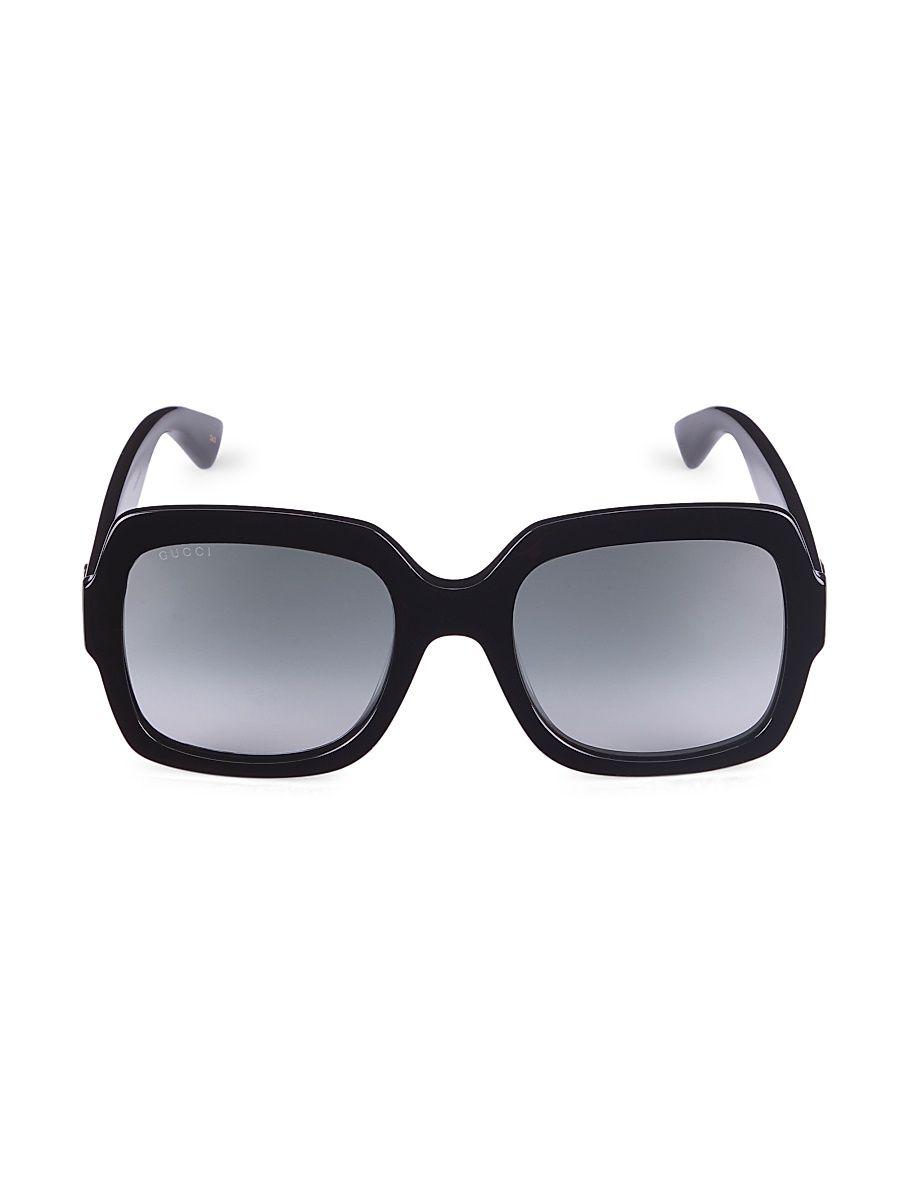 Women's 54MM Square Sunglasses - Black