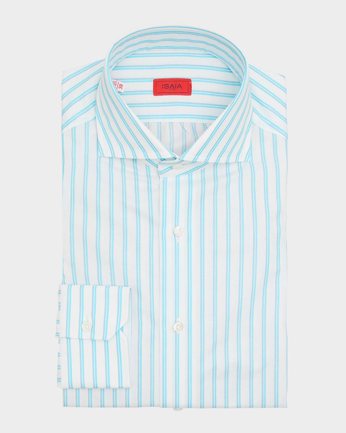 Men & apos;s Cotton Multi-Stripe Dress Shirt