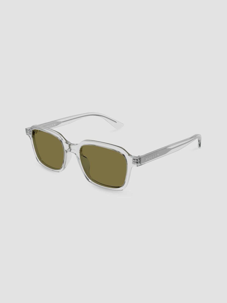 Alexander McQueen Men's Logo 50MM Signature Essential Square Sunglasses - Grey