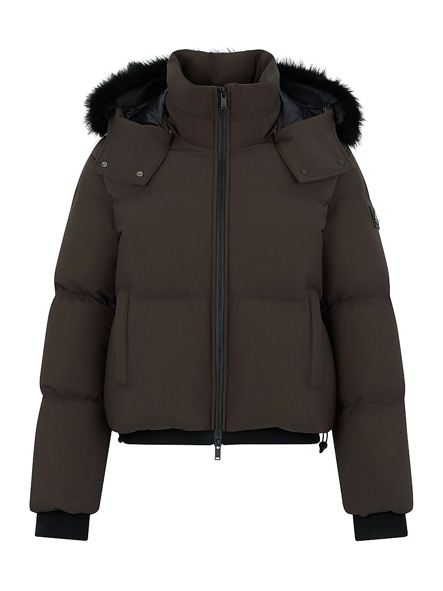 Women's Misti Down Hooded Puffer Jacket - Espresso - Size XL