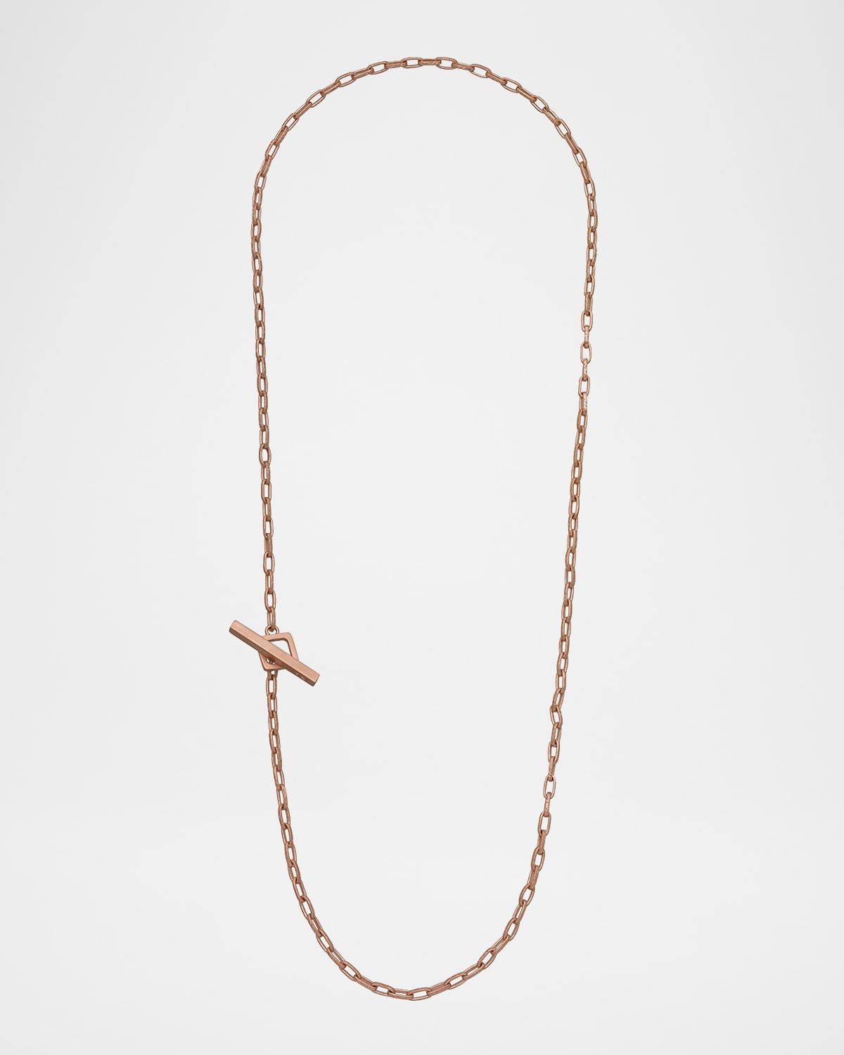 Men & apos;s Ulysses Hand Etched Link Lariat Necklace in Gold, 62mm