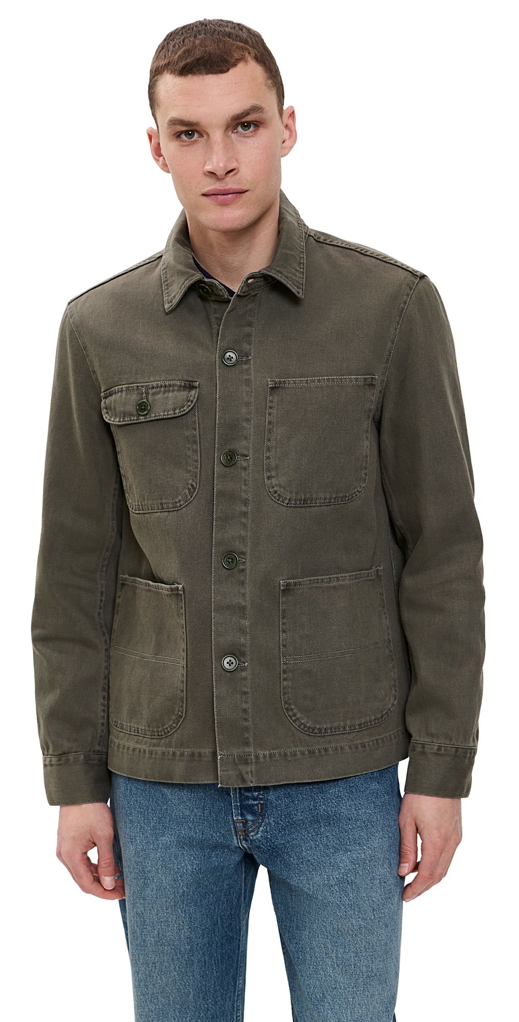 Alex Mill Garment Dyed Work Jacket Thyme XL