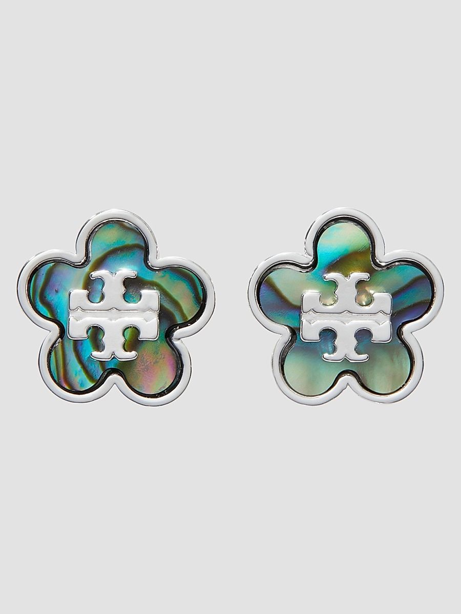 Women's Forget Me Not Silvertone & Mother-Of-Pearl Stud Earrings - Light Silver Abalone