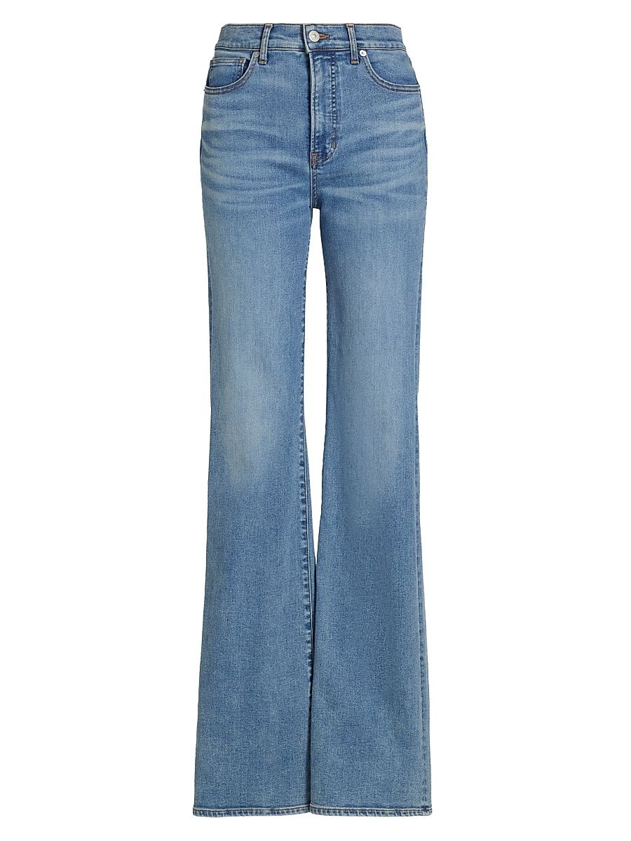 Women's Crosbie High-Rise Wide-Leg Jeans - Rebel Stone - Size 32