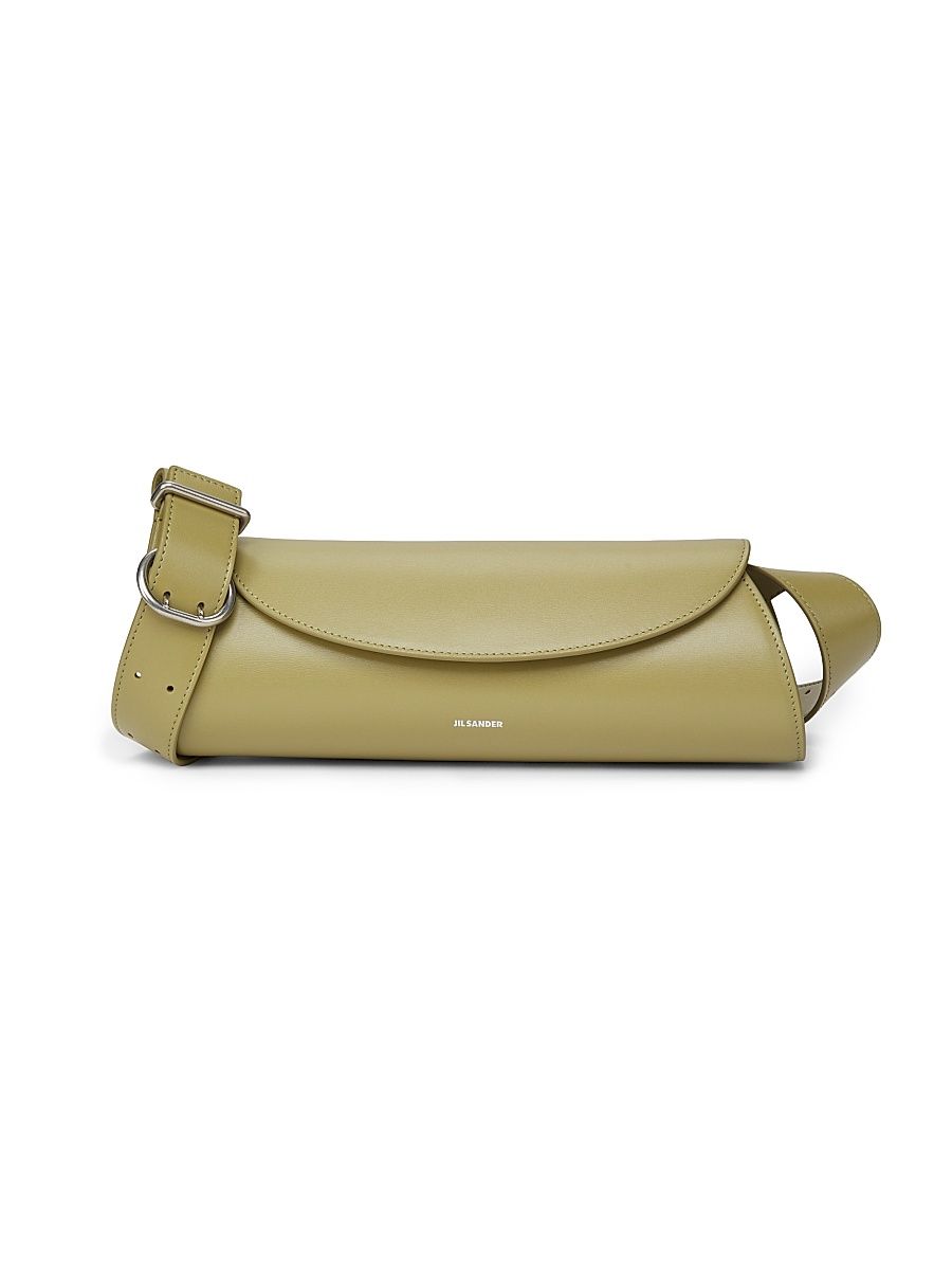 Women's Small Cannolo Leather Shoulder Bag - Pale Linden