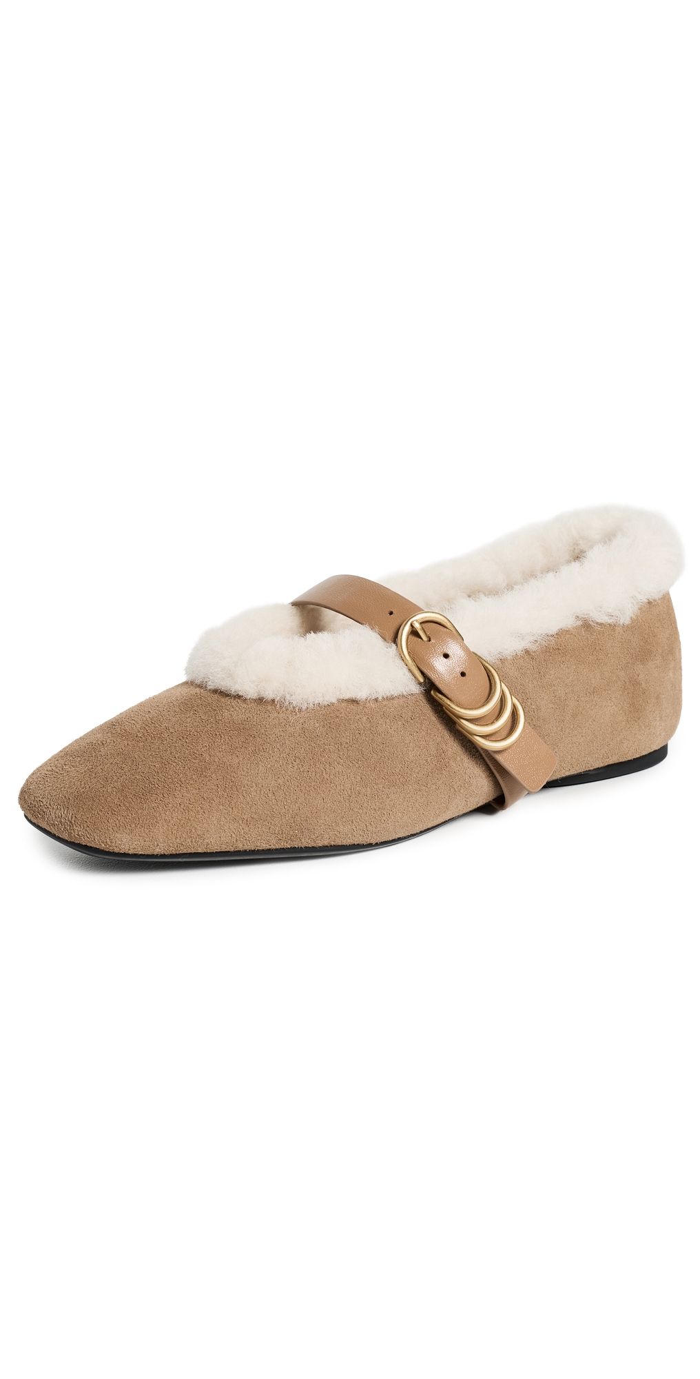 rag & bone Spire Mary Jane Shearling Flats Tfesd 39.5