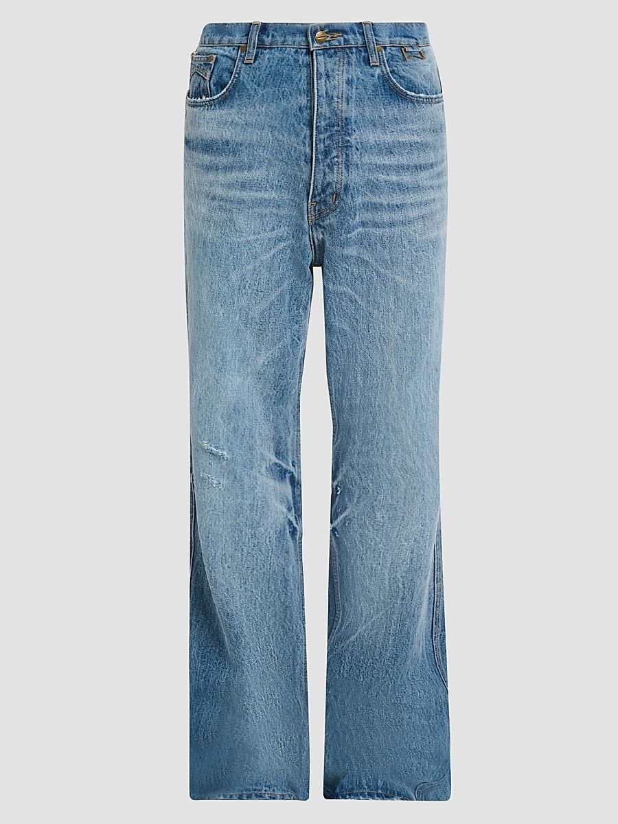 Rhude Men's 90S Traxedo Straight-Leg Jeans - Oasis Indigo - Size 38