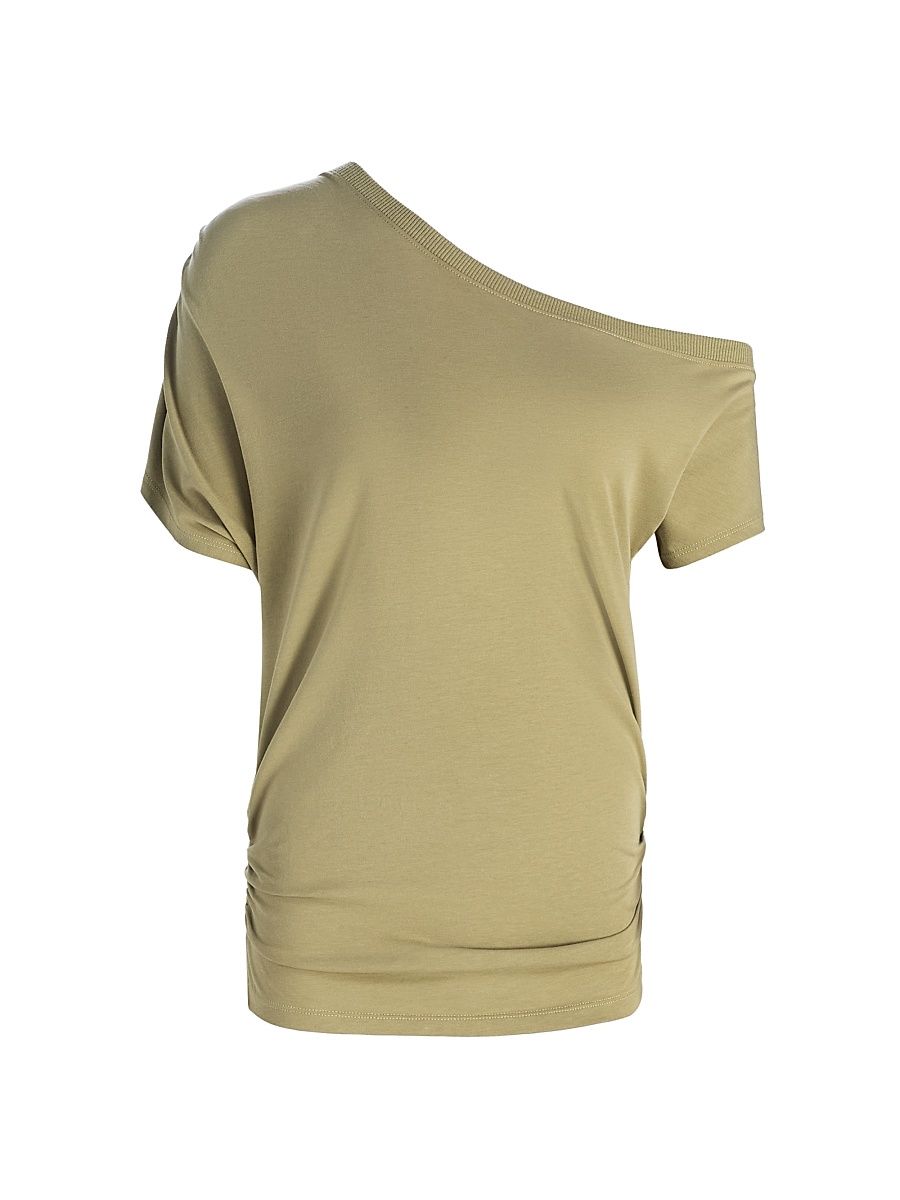 Women's Stella One-Shoulder Top - Safari - Size XL