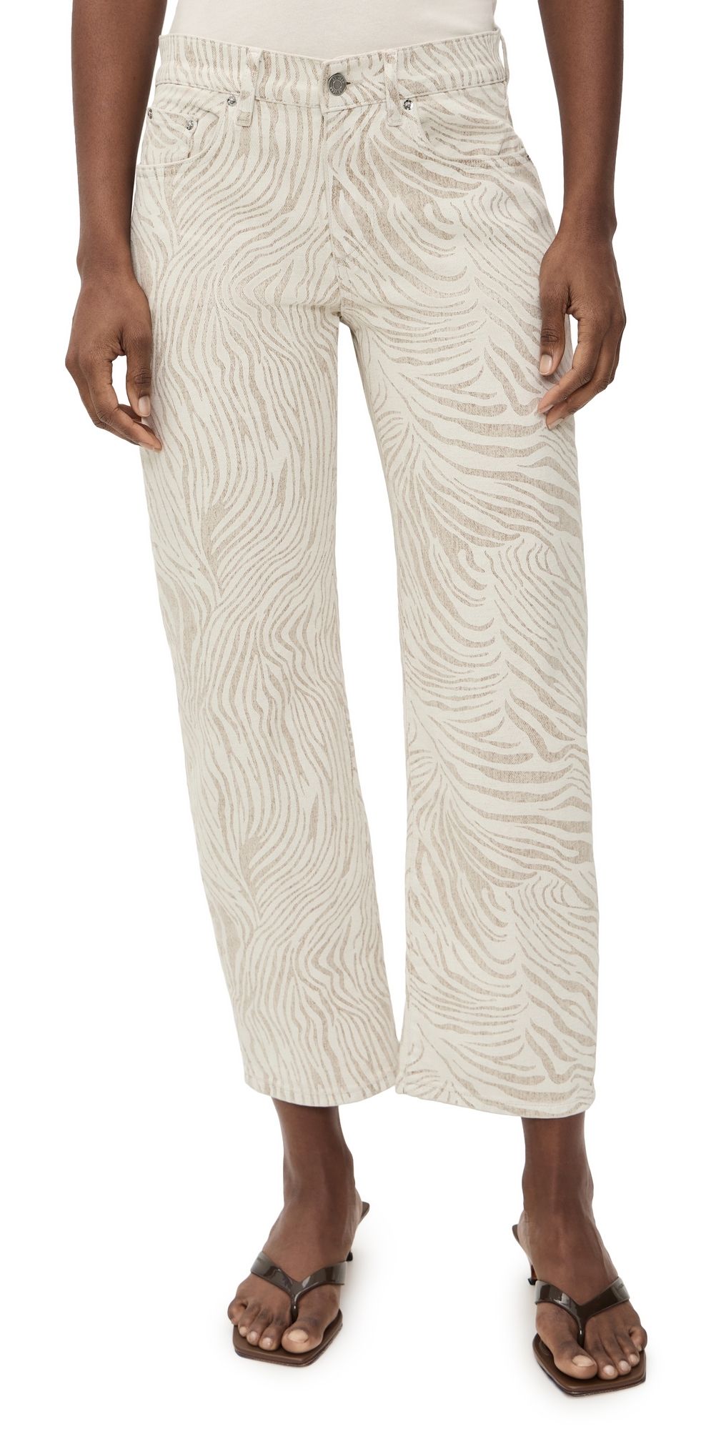 LE JEAN Nomad Ankle Jeans Zebra 26