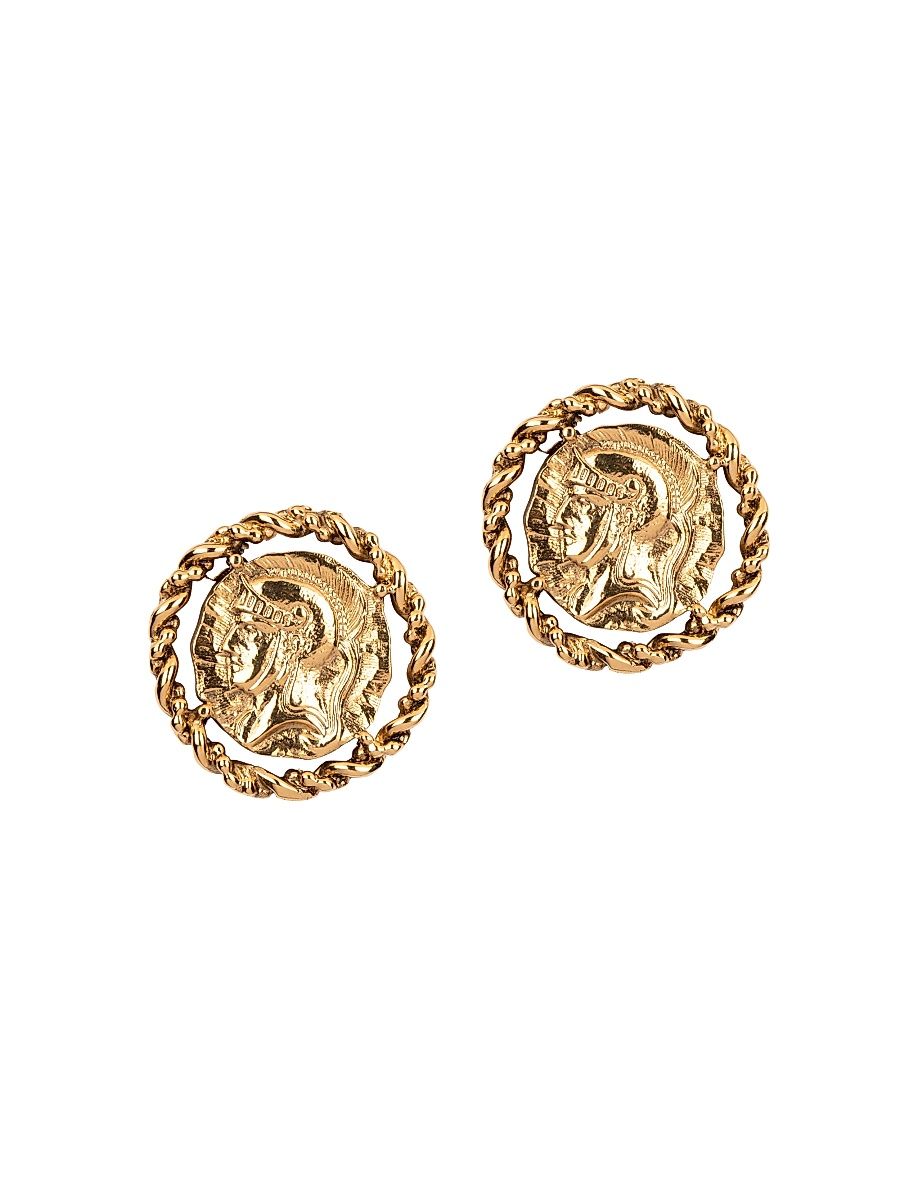 Women's Augusta 18K-Gold-Plated Stud Earrings - Gold