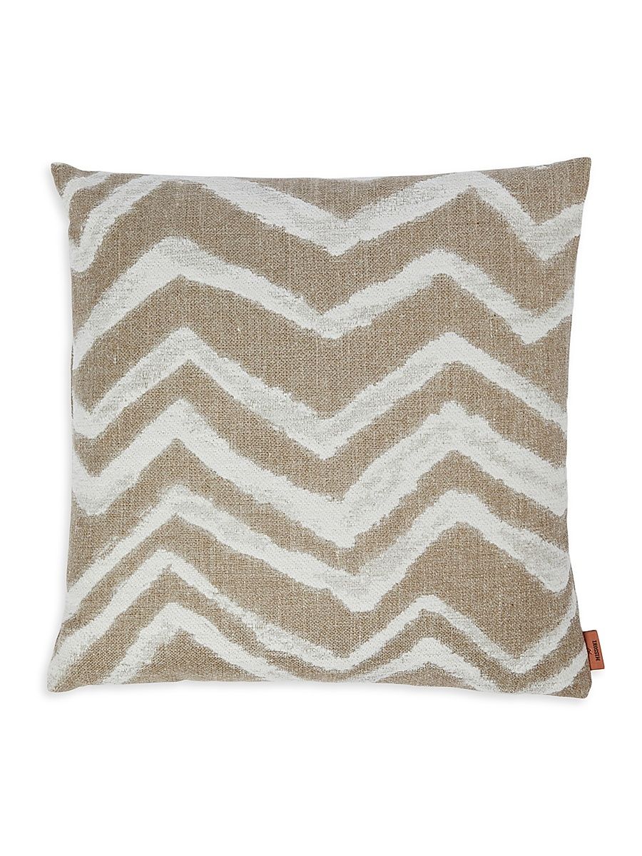 Graffiti Throw Cushion - Natural Cream
