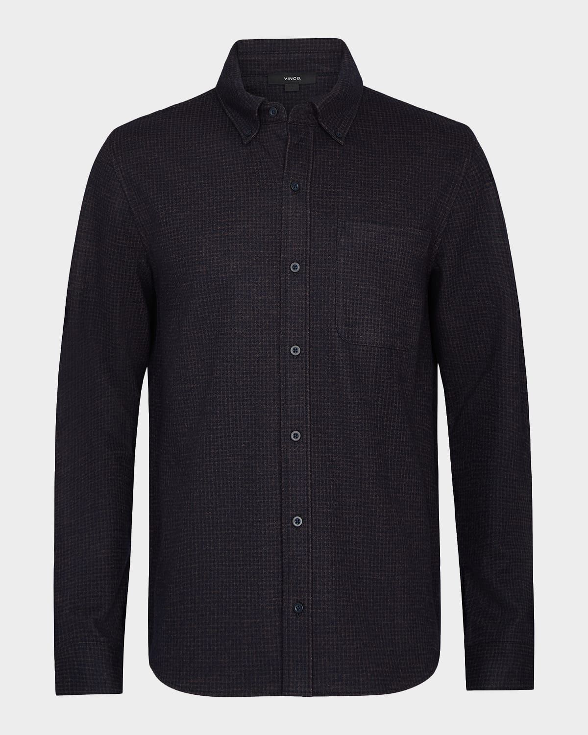 Men & apos;s Wool-Blend Plaid Button-Down Shirt