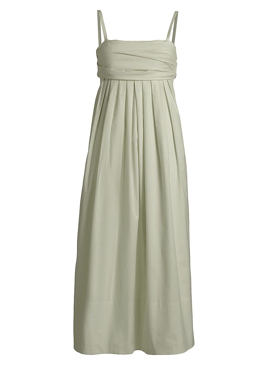 Women's Claudine Tech Poplin Midi-Dress - Sage - Size 14