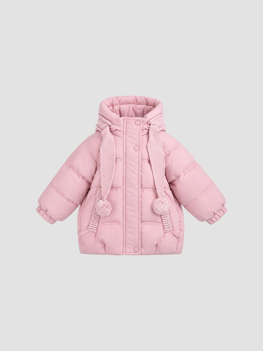 Mimi Tutu Girl's Little Girl's and Girl's Pom-Pom Puffer Jacket - Pink - Size 3