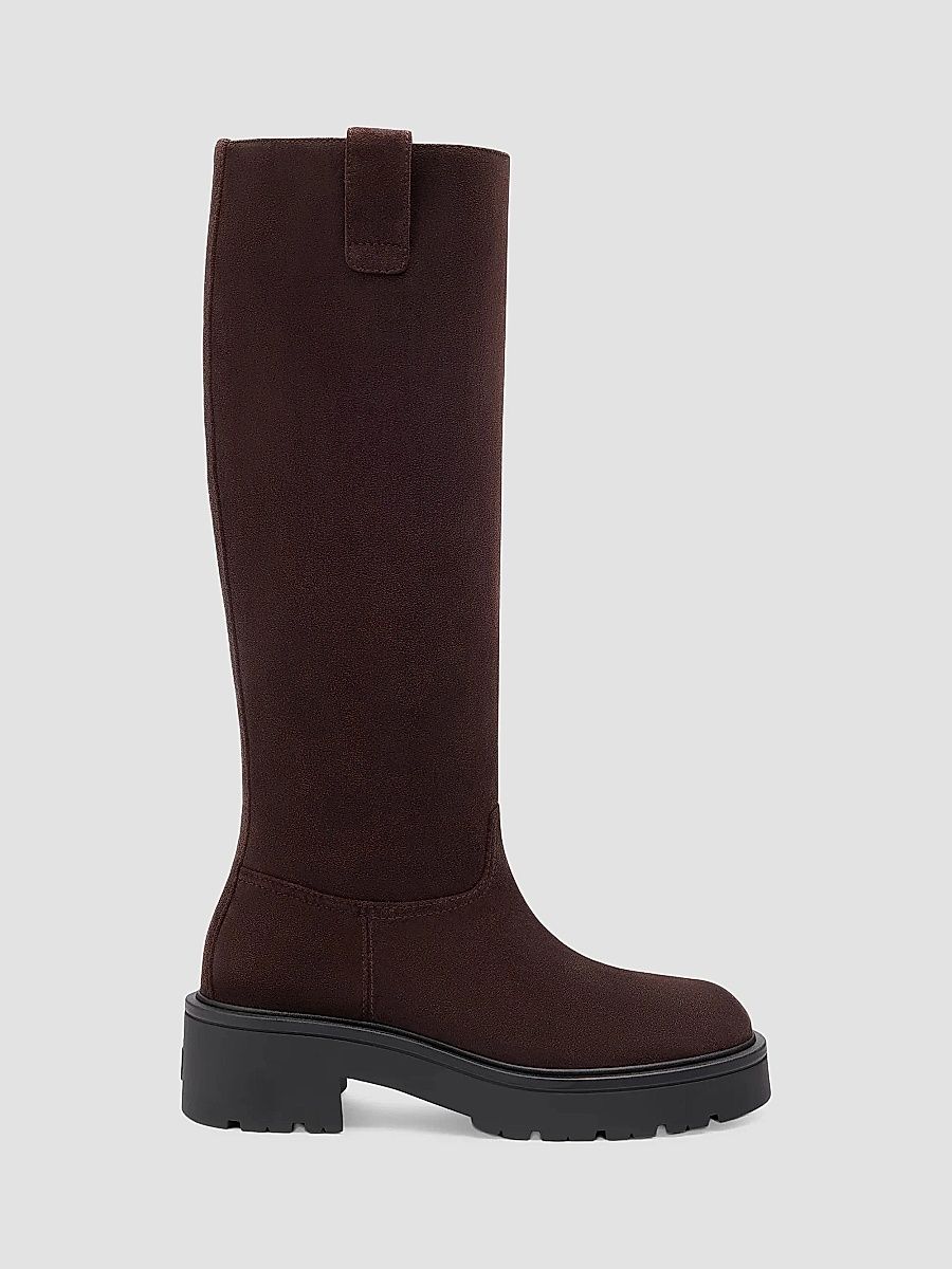 Women's Ren 20MM Suede Knee-High Boots - Hickory - Size 10