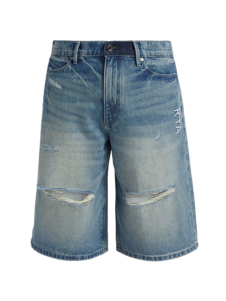 Men's Paradise Vice Gustavo Denim Shorts - Blue Steel - Size 30