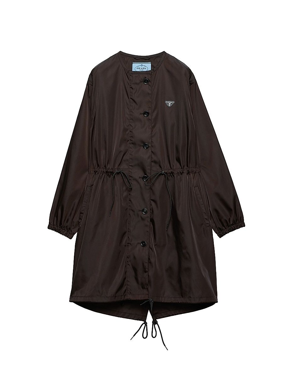 Women's Re-Nylon Raincoat - Brown - Size 2