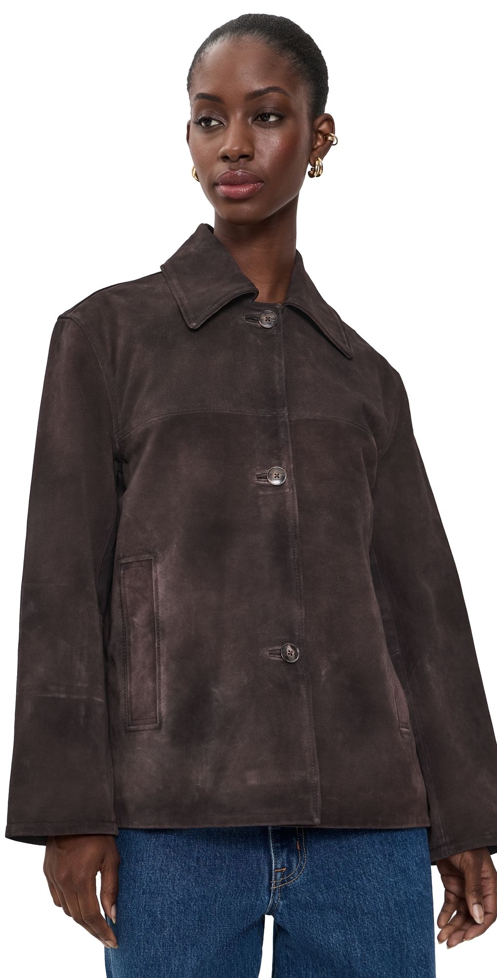 Herskind Manon Suede Jacket Coffee Brown 42