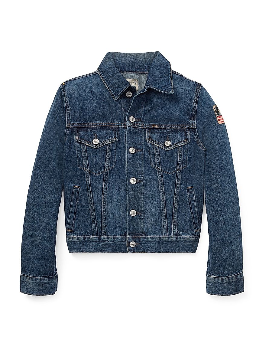 Little Boy's & Boy's Trucker Denim Jacket - Blue - Size 18