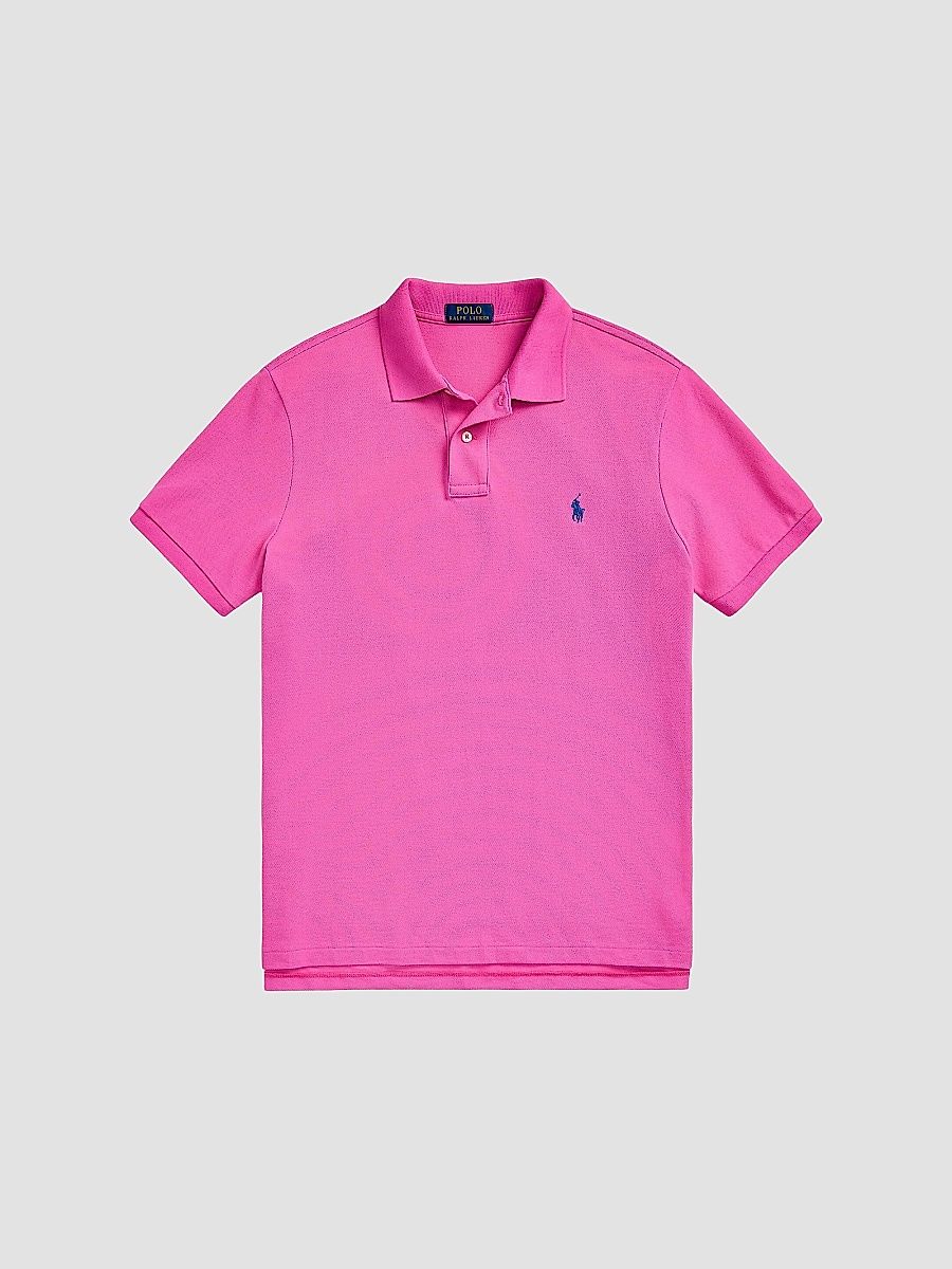 Polo Ralph Lauren Men's Custom-Slim-Fit Mesh Polo Shirt - Peony - Size XS