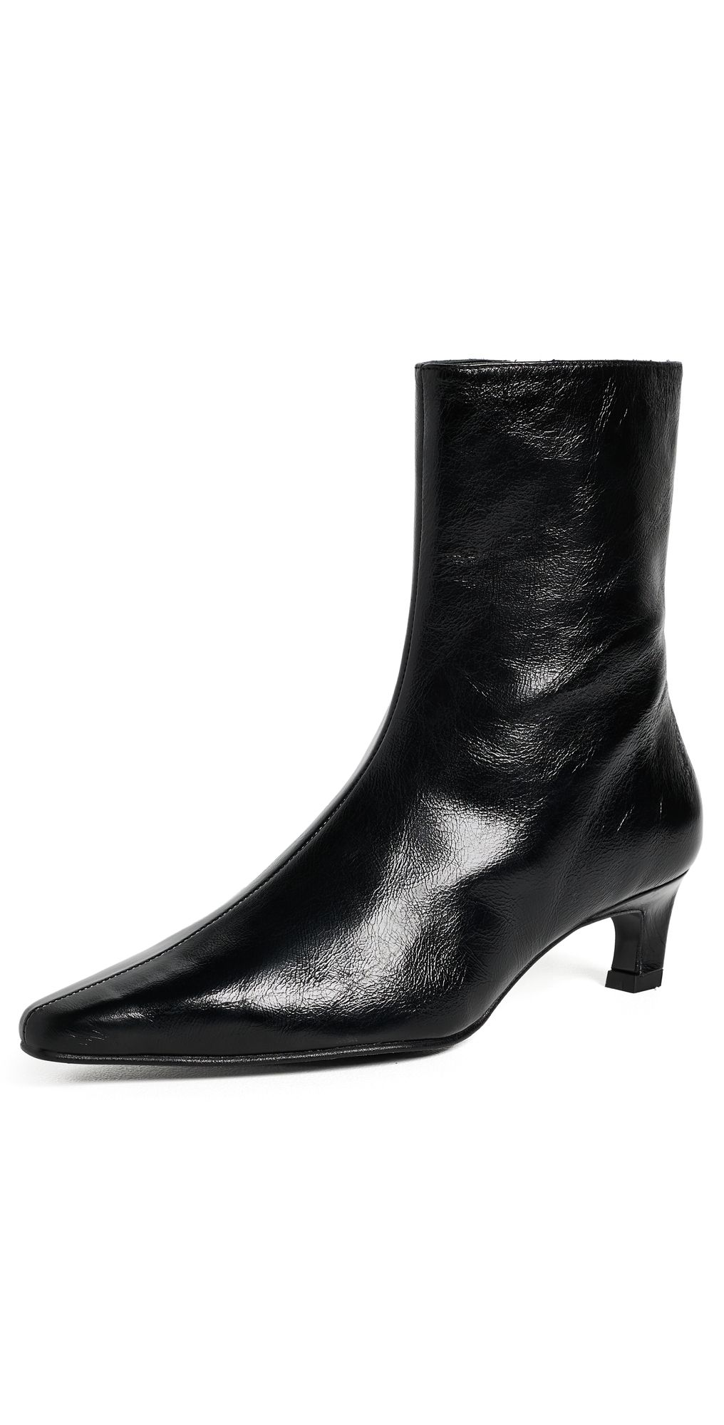 ALOHAS Ambar Leather Ankle Boots Rift Black 38
