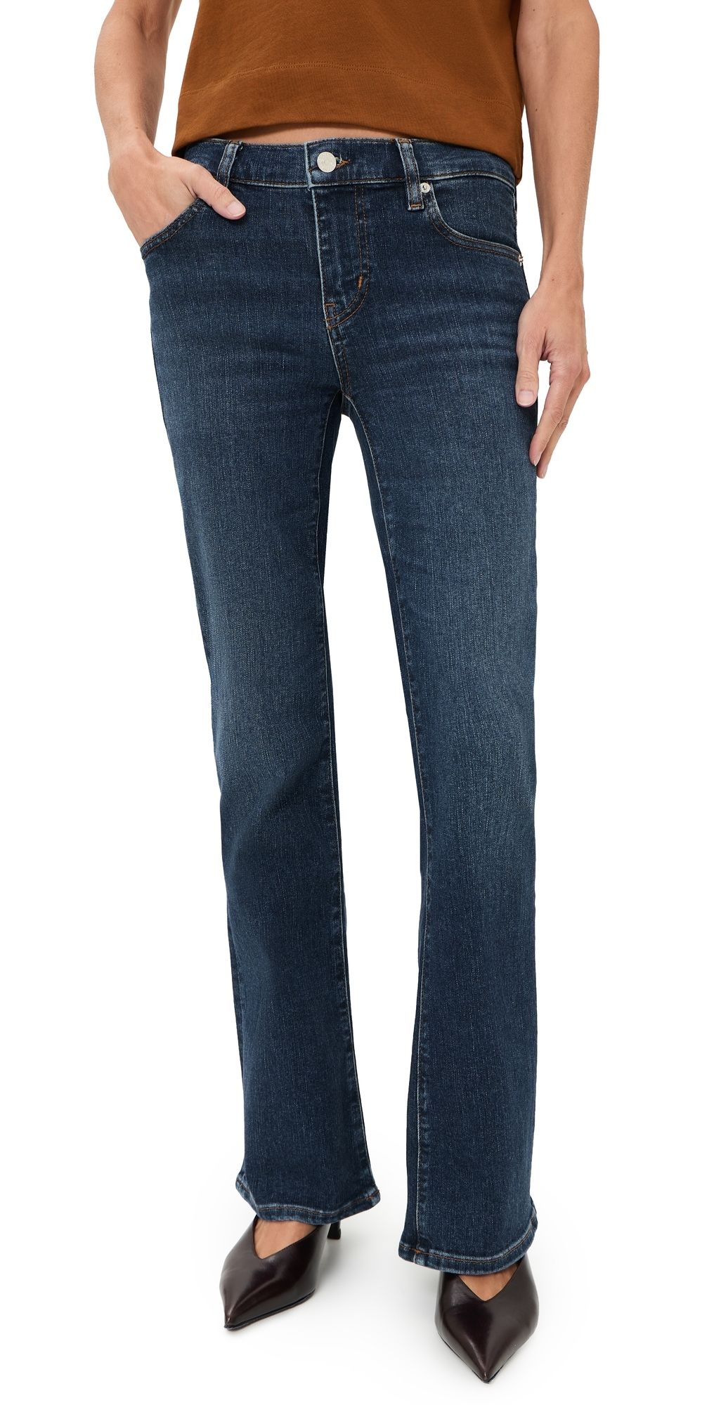 FRAME The Petite Pixie Rodeo Jeans Showdown 28