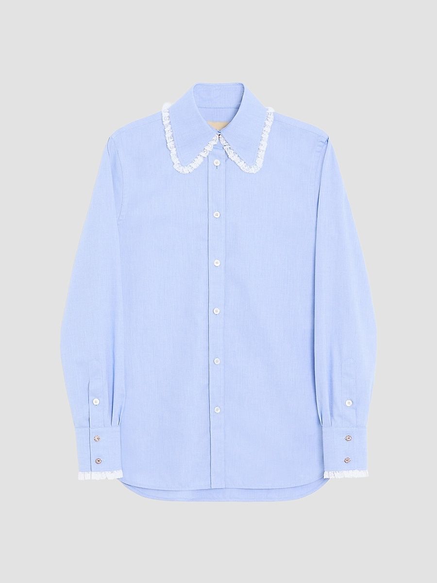 Women's Oxford Shirt - Sky - Size 0