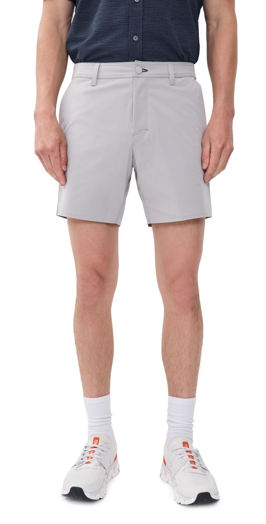 Rhone 7 Commuter Flyweight Shorts Light Gray 34