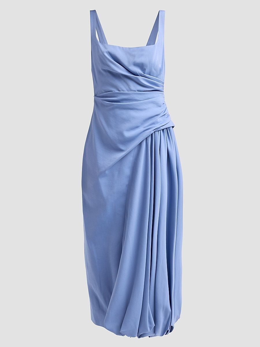 Women's Faille Bubble Midi Dress - Bluebell - Size 0