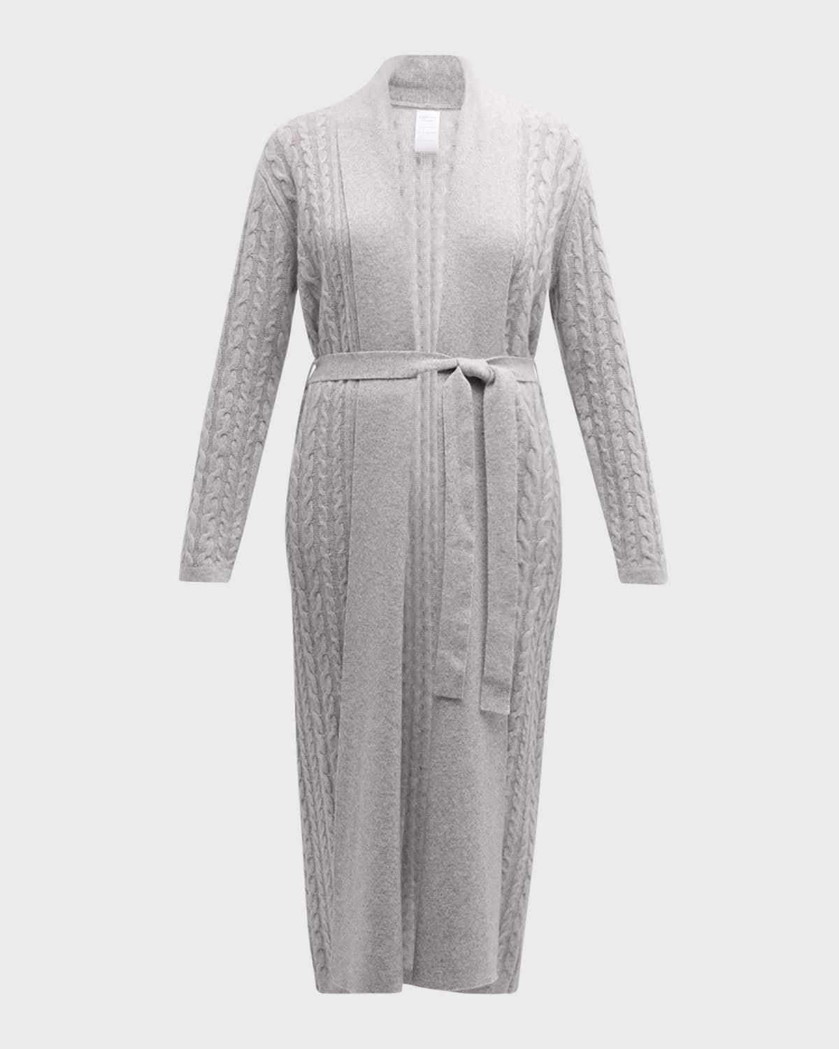 Cashmere Cable-Knit Robe