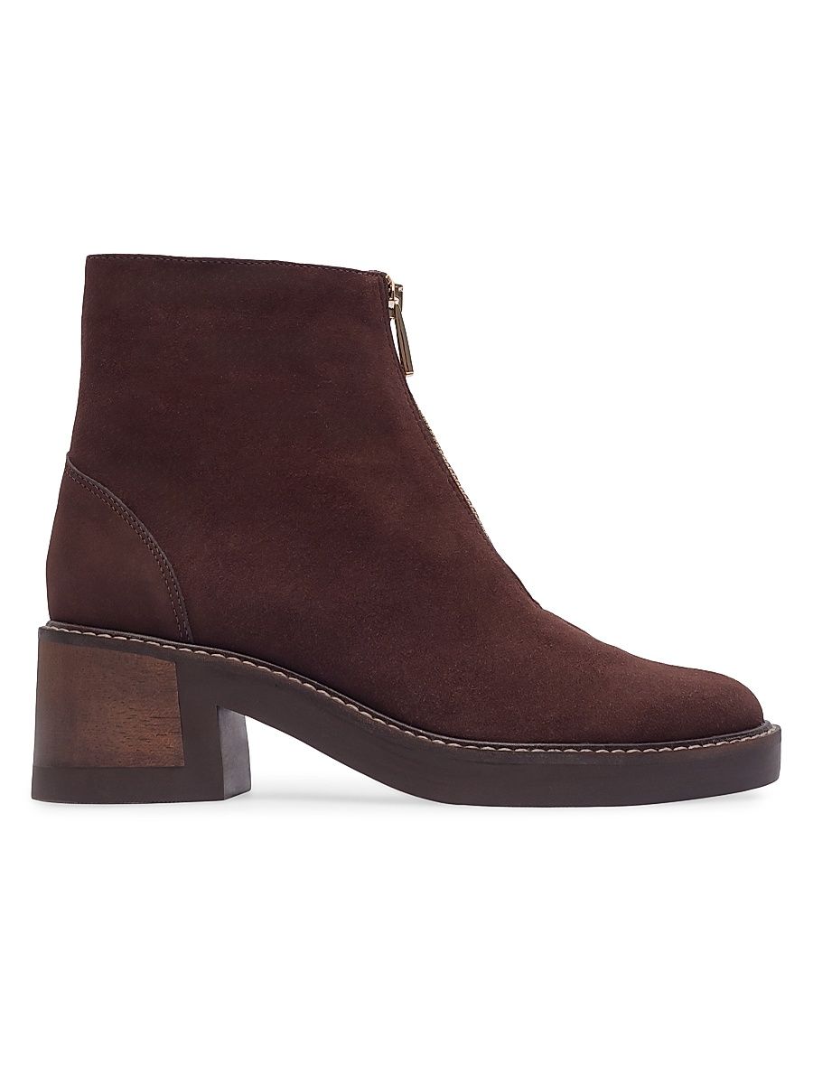 Women's Tess Zip Booties - Espresso - Size 9