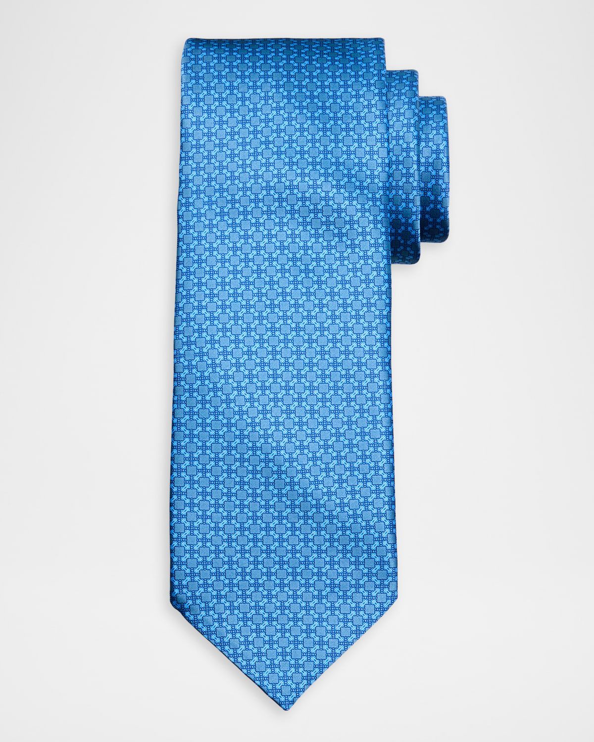 Men & apos;s Geometric Square Silk Tie