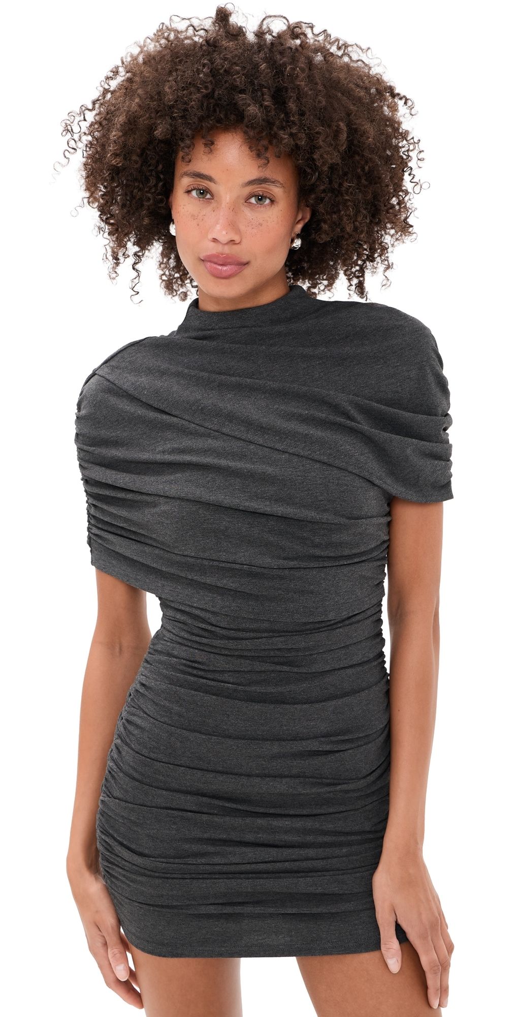 Line & Dot Debois Mini Dress Charcoal M