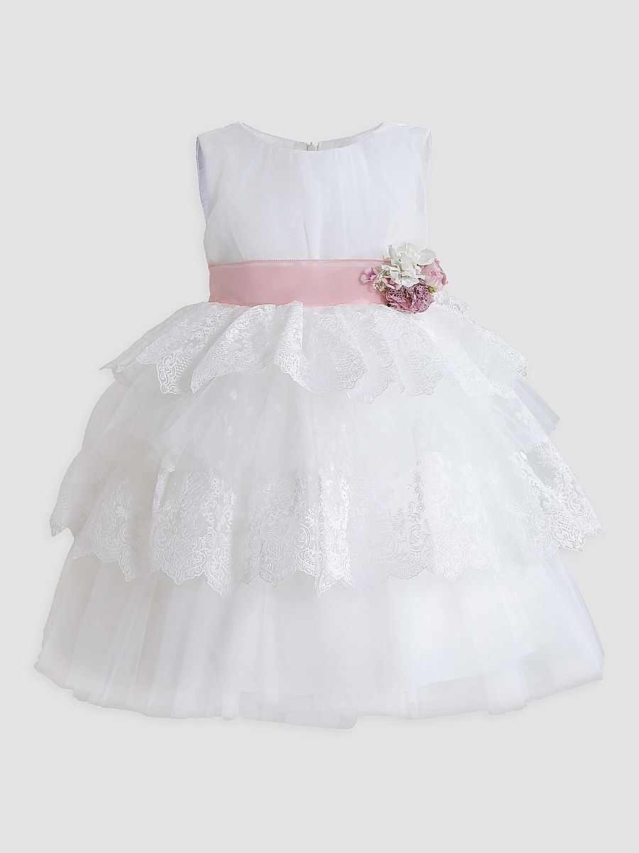 Little Girl's & Girl's Divinia Dress - White - Size 11